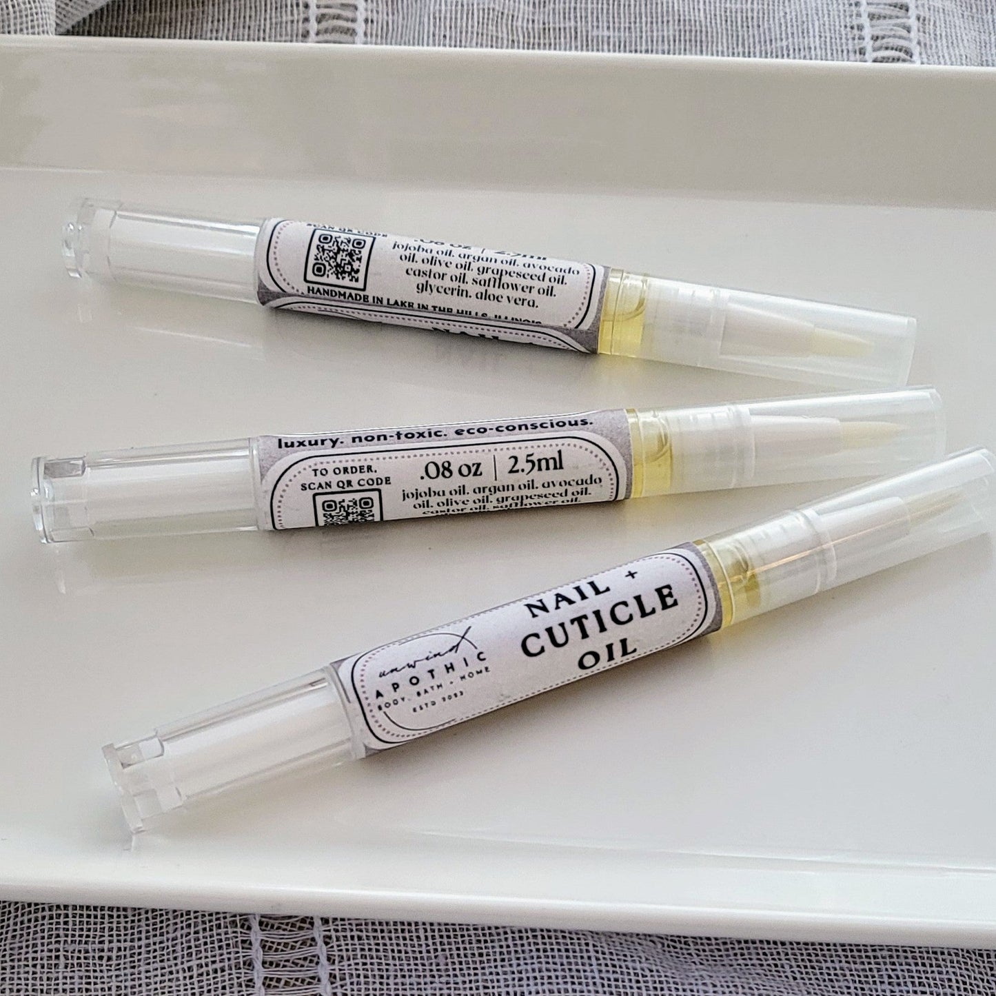 Nail + Cuticle Oil - Self Care Gift for Her - Healthy Growth - Homemade Natural Ingredients - Spa Day Box - Manicure Pedicure Shine