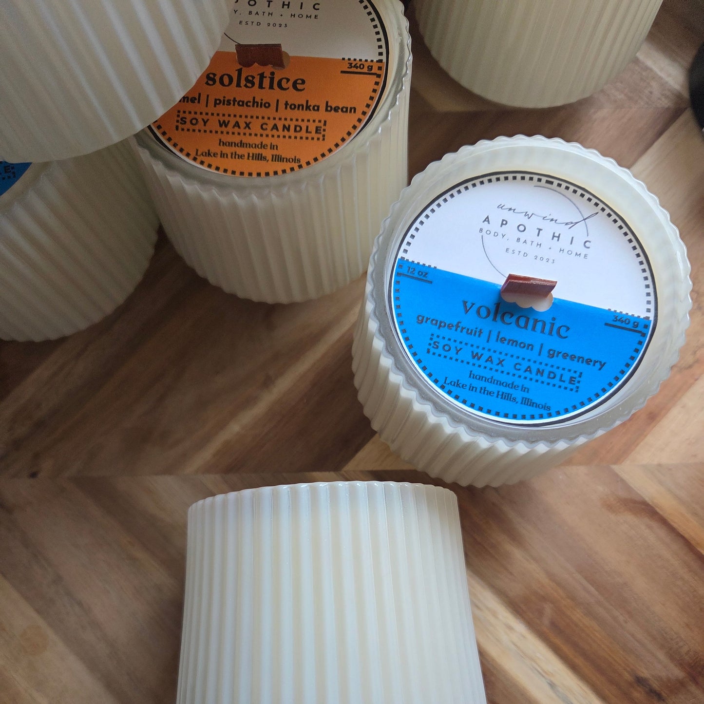 Soy Wax Candle- Woodwick in Decorative Luxurious Glass Jars