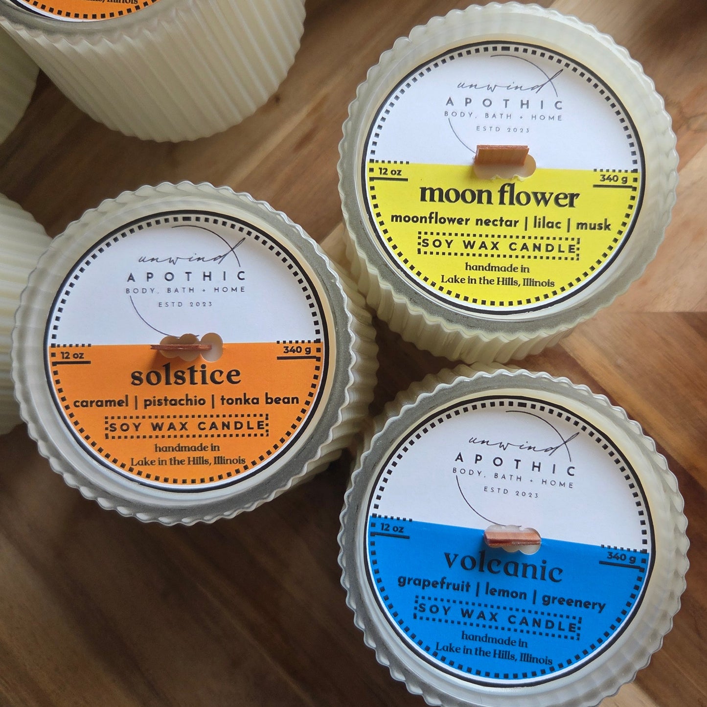 Soy Wax Candle- Woodwick in Decorative Luxurious Glass Jars