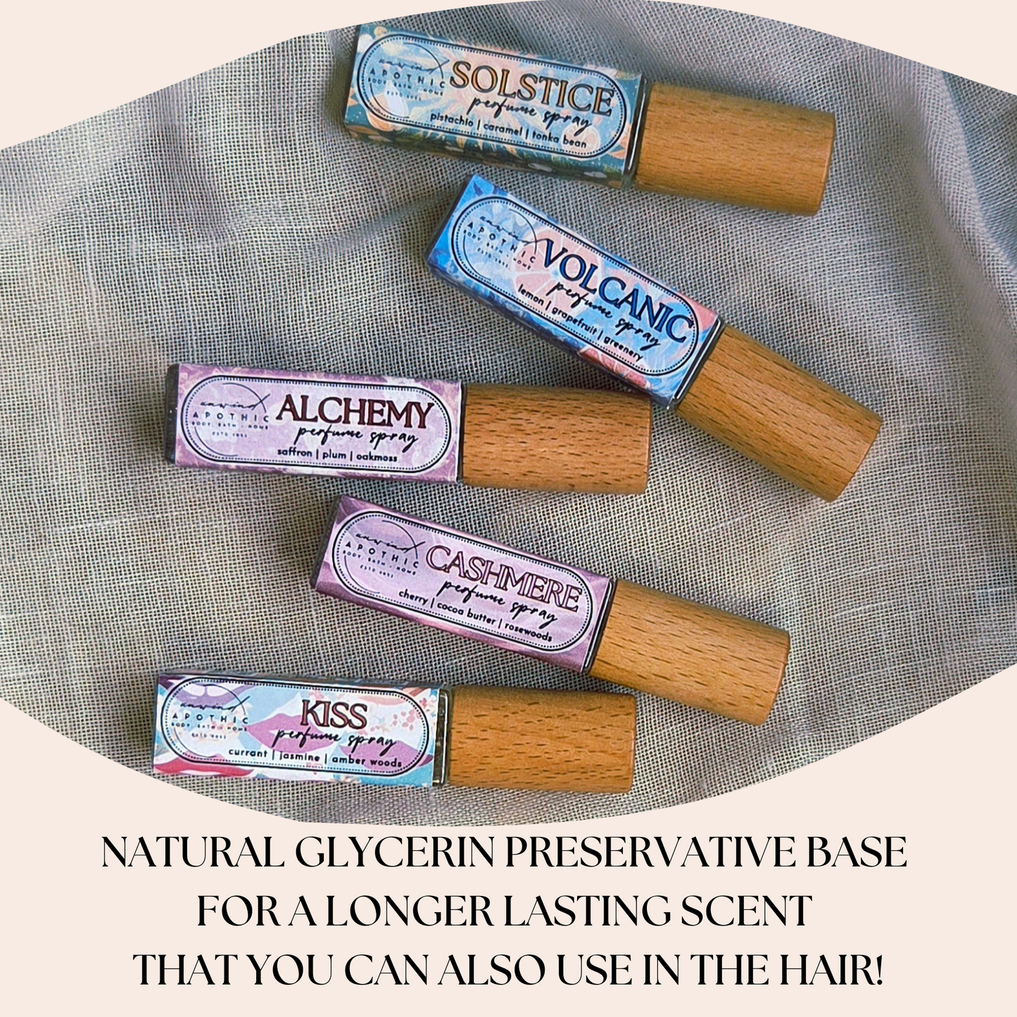 Non-Toxic Alcohol Free Travel/Trial size Long Lasting Natural Spray Hair Mist Perfumes Sol de Janeiro Dupe Volcano Dupe Refillable Sustainable Scents No Hormone Disruptors