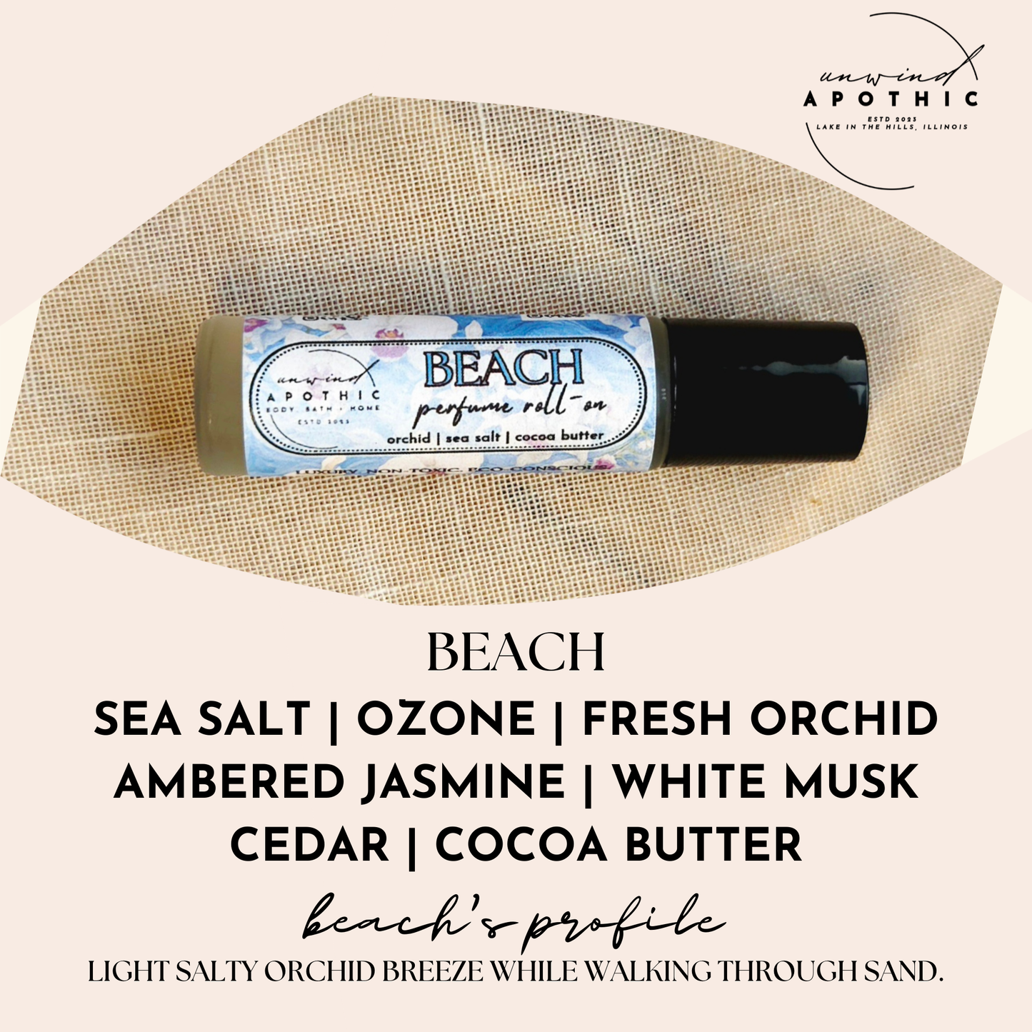 Non-Toxic Long Lasting Refillable Travel /Trial/Purse Size Perfume Roll-On Oils. Everyday scents gifts for Her/Him/Unisex Valentine's Mother's Day Christmas. Beach Summer scents suntan