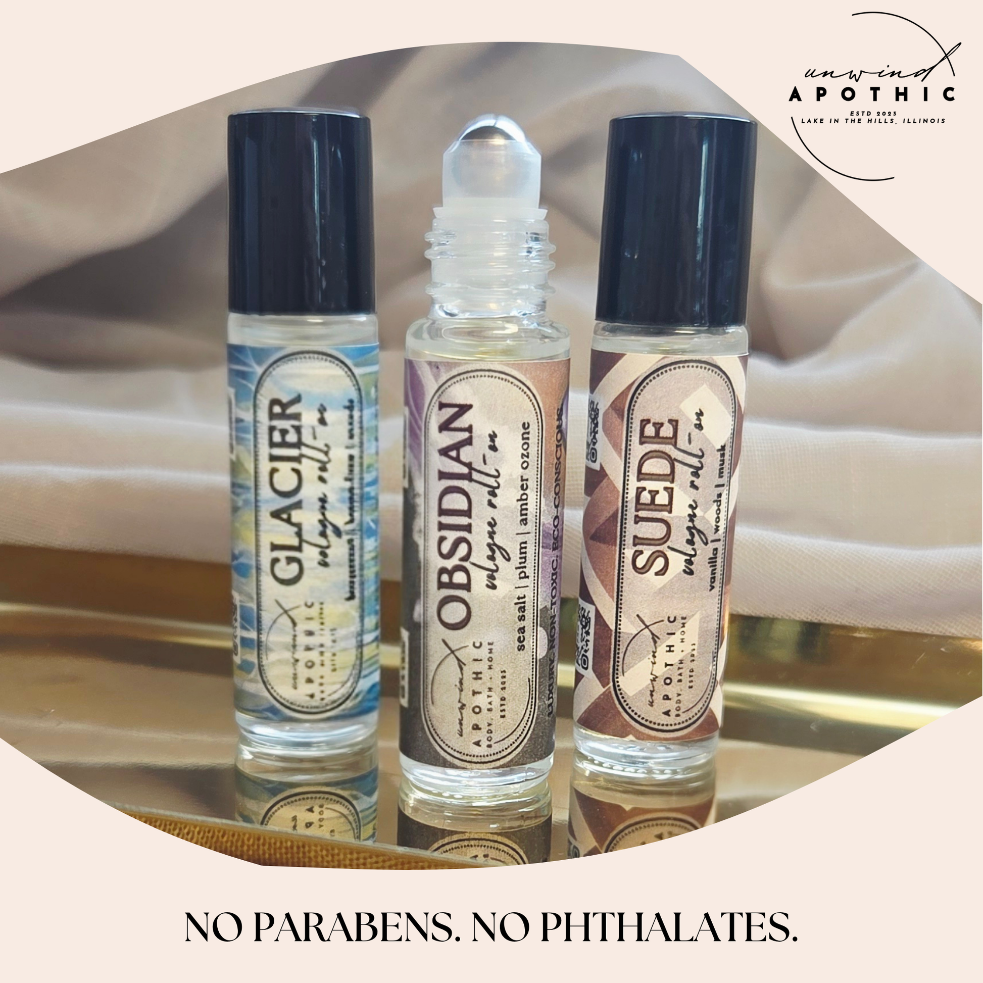 Non-Toxic Cologne Roll-Ons Perfect gift for Valentine's Day, Father's Day, Birthday gift for Him/Her/Unisex. Wholesale Luxury Eco-Conscious Perfume Cologne. No Parabens No Phthalates. No Hormone Disruptor Fragrance