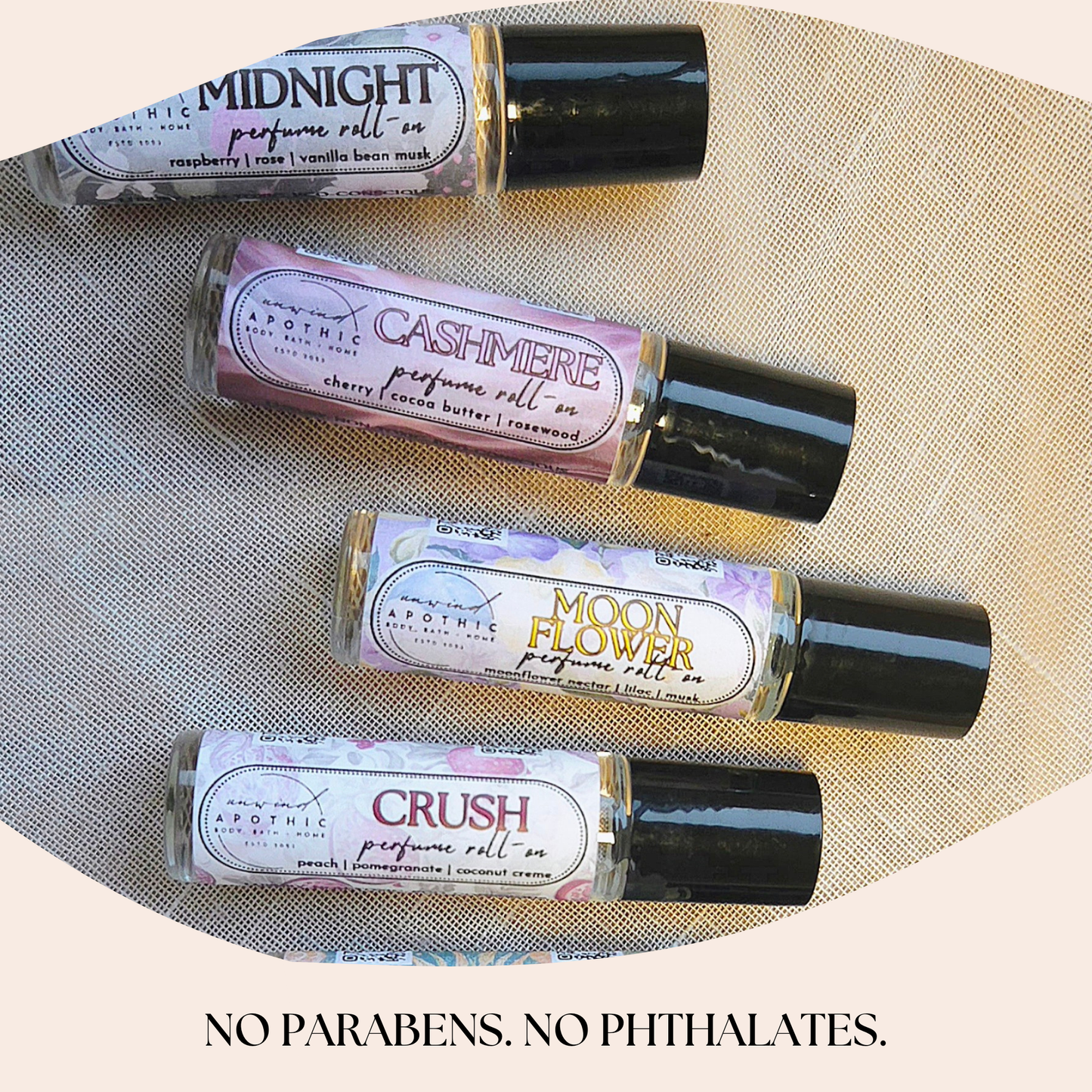 Non-Toxic Long Lasting Refillable Travel /Trial/Purse Size Perfume Roll-On Oils. Everyday scents gifts for Her/Him/Unisex Valentine's Mother's Day Christmas. Amber Oil