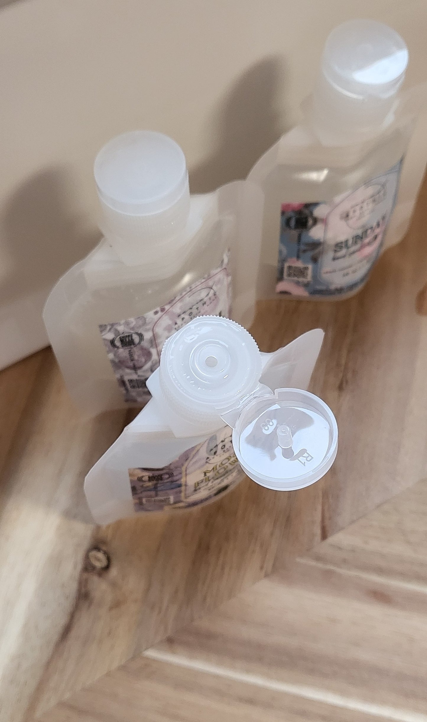Hydrating Hand Sanitizer Refill - Coconut Water + Rosewater - Brightening, Hydrating, Smoothing Hand Treatment - Liquid Sanitizer Mist - Eco