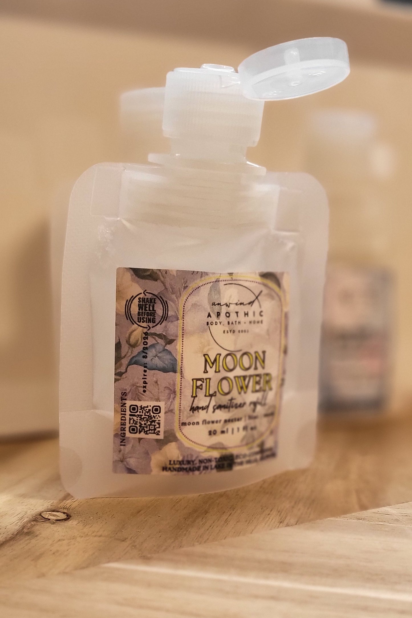 Hydrating Hand Sanitizer Refill - Coconut Water + Rosewater - Brightening, Hydrating, Smoothing Hand Treatment - Liquid Sanitizer Mist - Eco